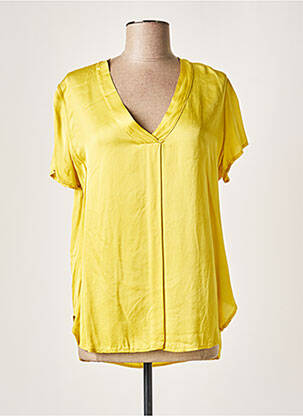 Bluză galben LAUREN VIDAL femeie