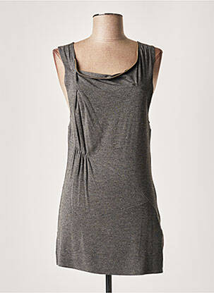 Tunică fără mâneci gri LAUREN VIDAL femeie