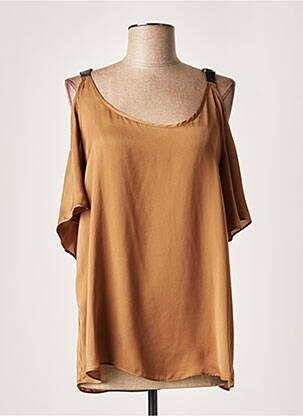 Bluză maro LAUREN VIDAL femeie