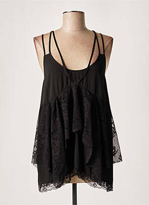 Tunică mâneci lungi negru LAUREN VIDAL femeie