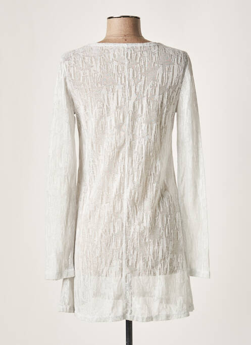 Tunică mâneci lungi gri LAUREN VIDAL femeie