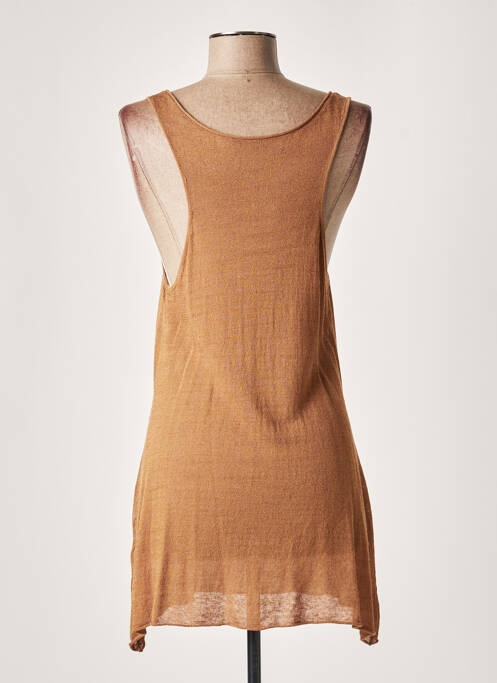 Pulover tunică maro LAUREN VIDAL femeie