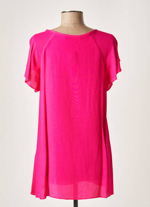 Tunică mâneci scurte roz LAUREN VIDAL femeie