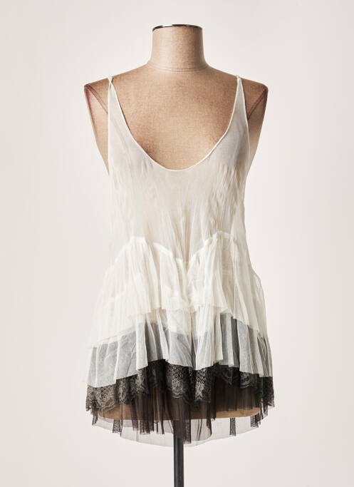 Tunică fără mâneci alb LAUREN VIDAL femeie