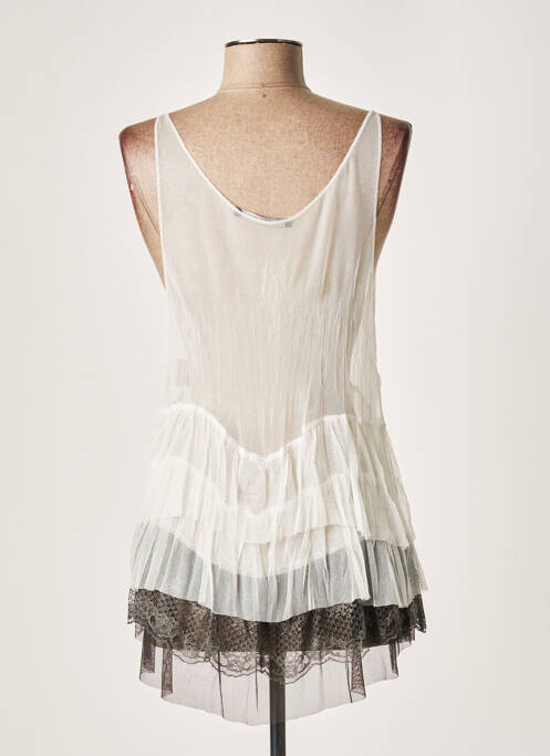 Tunică fără mâneci alb LAUREN VIDAL femeie