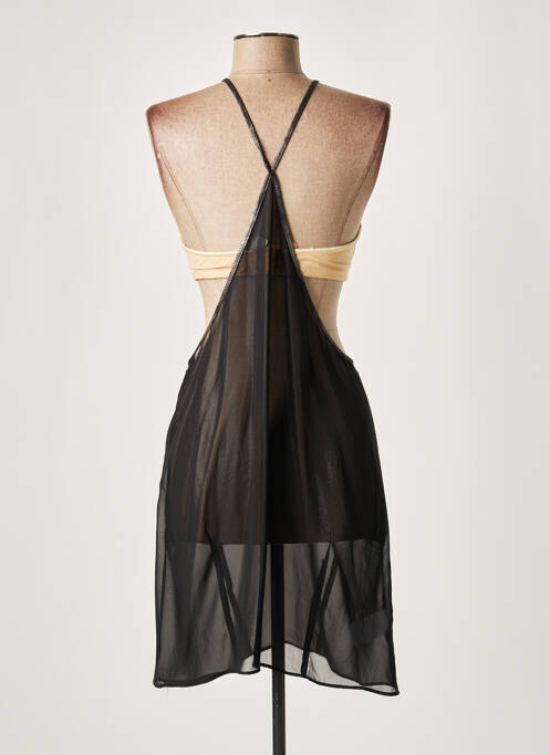 Tunică fără mâneci ușoară și transparentă negru LAUREN VIDAL femme