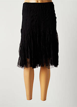 Fustă midi negru LAUREN VIDAL femeie