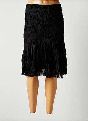 Fustă midi negru LAUREN VIDAL femeie