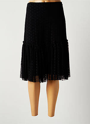 Fustă midi negru LAUREN VIDAL femeie