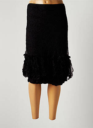 Fustă midi negru LAUREN VIDAL femeie