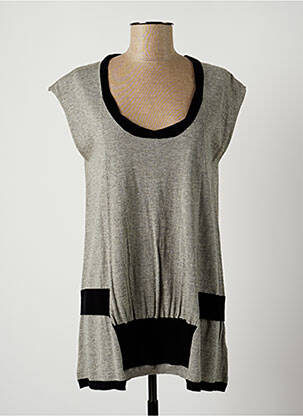 Pulover gri LAUREN VIDAL femeie