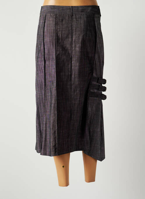 Fustă midi gri LAUREN VIDAL femeie