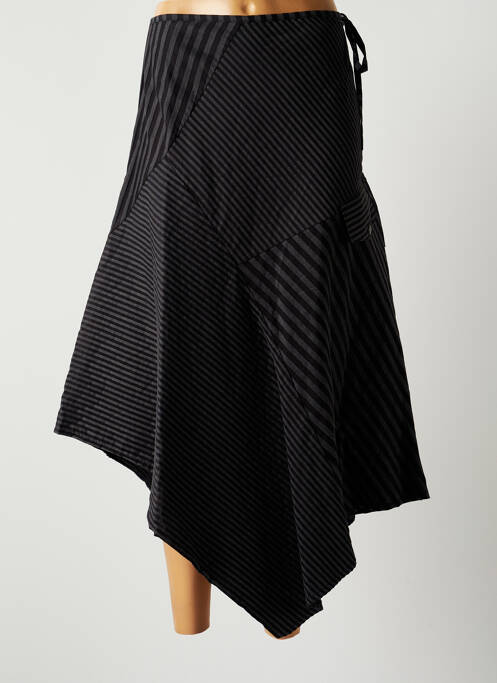 Fustă midi negru LAUREN VIDAL femeie