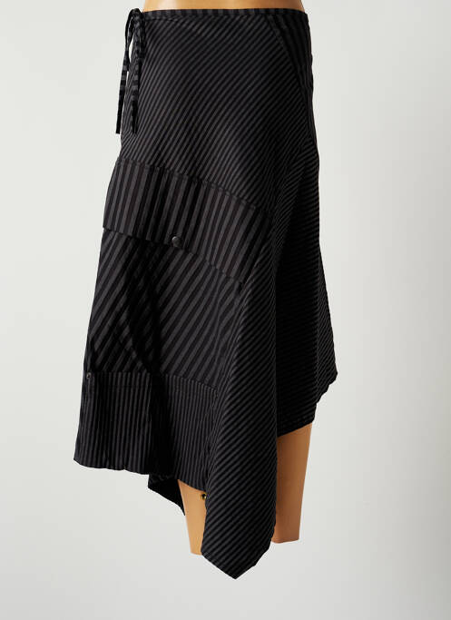 Fustă midi negru LAUREN VIDAL femeie