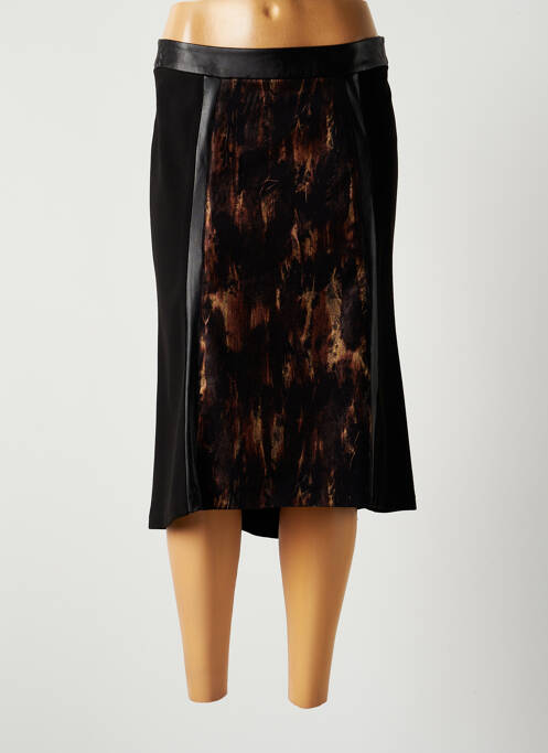 Fustă midi maro LAUREN VIDAL femeie