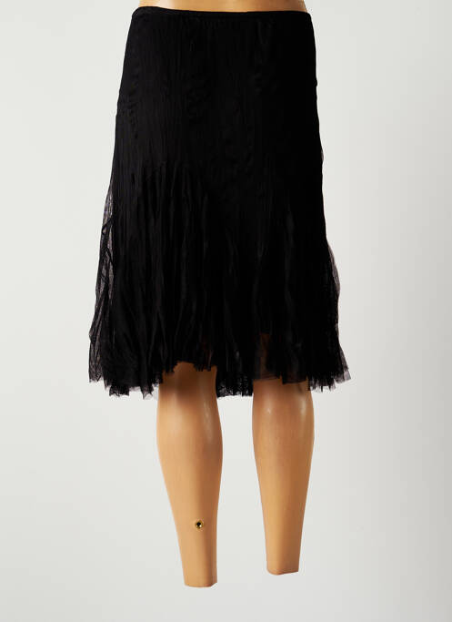 Fustă midi negru LAUREN VIDAL femeie