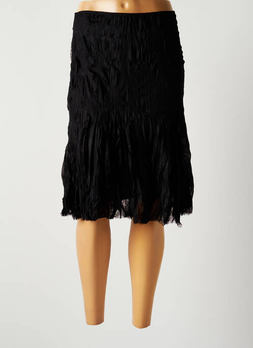 Fustă midi negru LAUREN VIDAL femeie