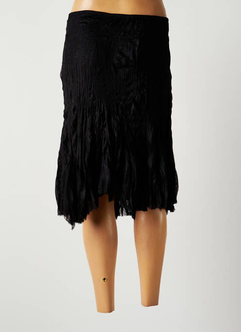 Fustă midi negru LAUREN VIDAL femeie