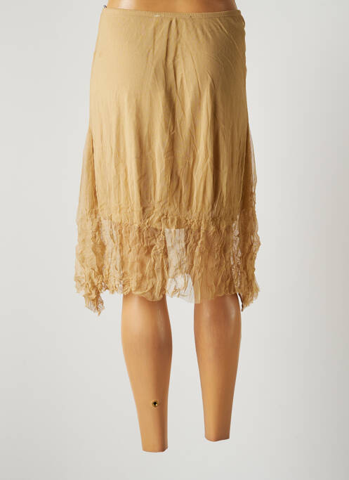 Fustă midi bej LAUREN VIDAL femeie