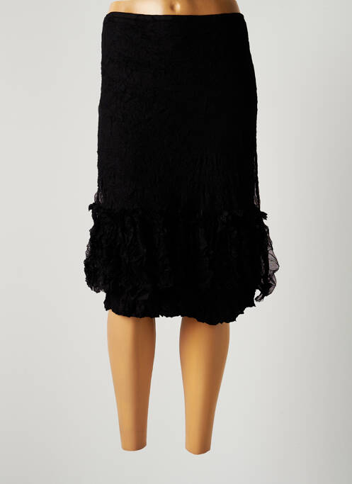 Fustă midi negru LAUREN VIDAL femeie