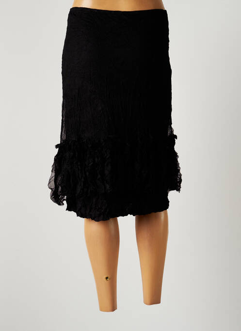 Fustă midi negru LAUREN VIDAL femeie