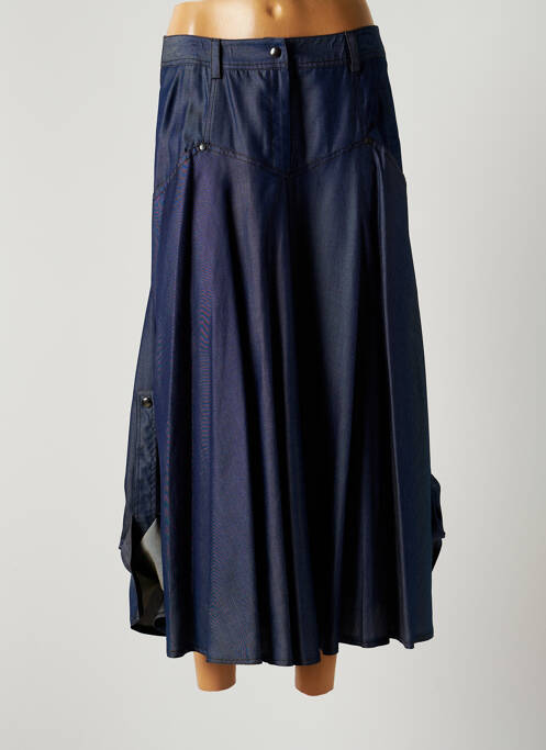 Fustă lungă albastru LAUREN VIDAL femeie