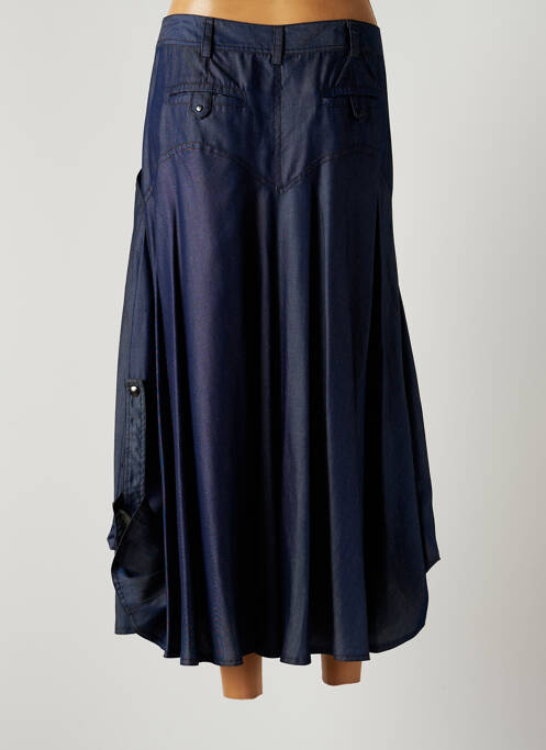 Fustă lungă albastru LAUREN VIDAL femeie