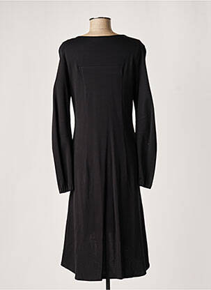 Rochie midi mâneci lungi mâneci lungi negru LAUREN VIDAL femeie