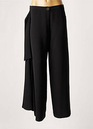 Pantalon larg negru LAUREN VIDAL femeie