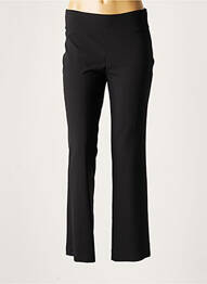Pantalon drept țesătură crep mărime normală negru LAUREN VIDAL femeie