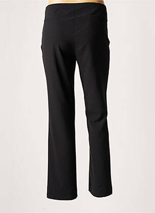 Pantalon drept țesătură crep mărime normală negru LAUREN VIDAL femeie