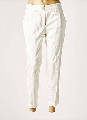 Pantalon chino alb LAUREN VIDAL femeie