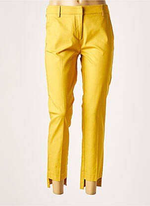 Pantalon chino galben LAUREN VIDAL femeie