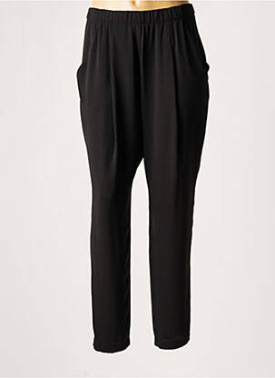 Pantalon larg închidere cu fermoar lateral mărime normală negru LAUREN VIDAL femme