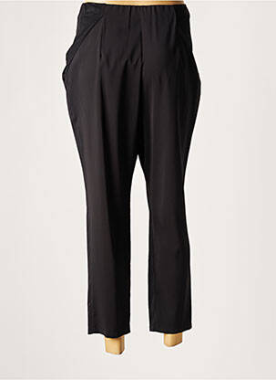Pantalon trei sferturi talie elastică mărime normală negru LAUREN VIDAL femeie