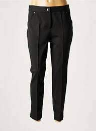 Pantalon 7/8 închidere cu fermoar sub clapetă cu nasturi mărime normală negru LAUREN VIDAL femme