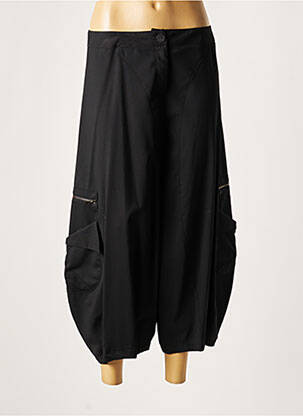 Pantalon trei sferturi negru LAUREN VIDAL femeie