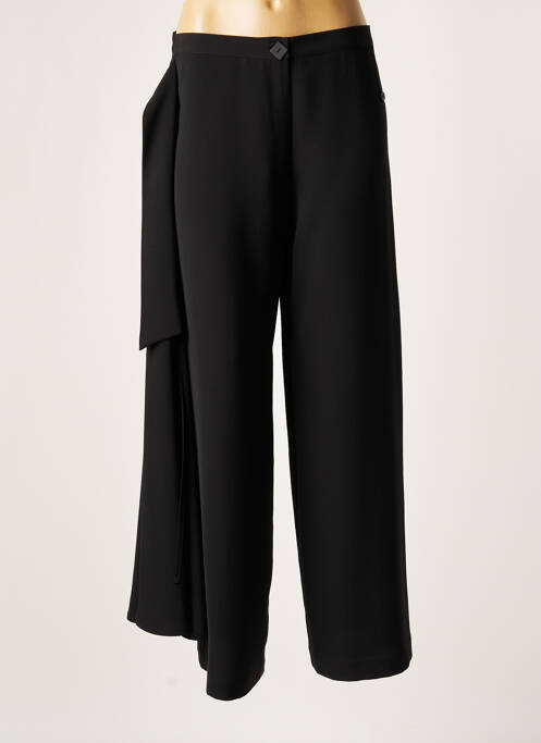 Pantalon larg negru LAUREN VIDAL femeie