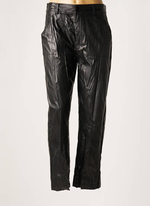 Pantalon larg negru LAUREN VIDAL femeie
