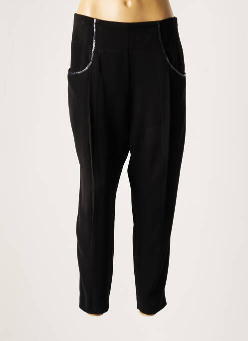 Pantalon larg negru LAUREN VIDAL femeie