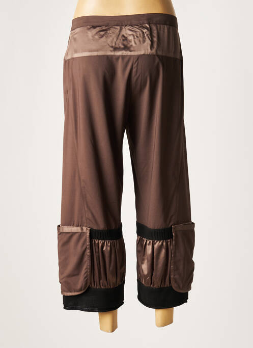 Pantalon trei sferturi maro LAUREN VIDAL femeie