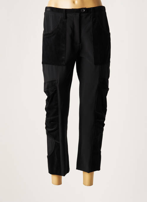 Pantalon trei sferturi negru LAUREN VIDAL femeie