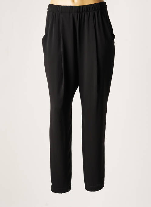 Pantalon larg negru LAUREN VIDAL femeie