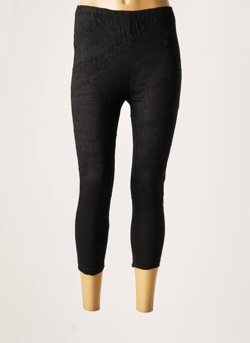 Pantalon trei sferturi negru LAUREN VIDAL femeie