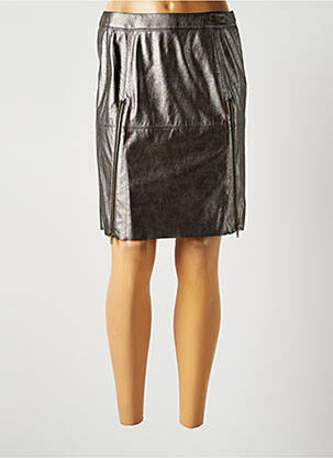 Fustă scurtă gri LAUREN VIDAL femeie