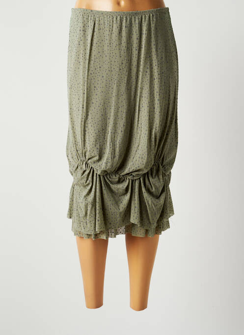 Fustă midi verde LAUREN VIDAL femeie