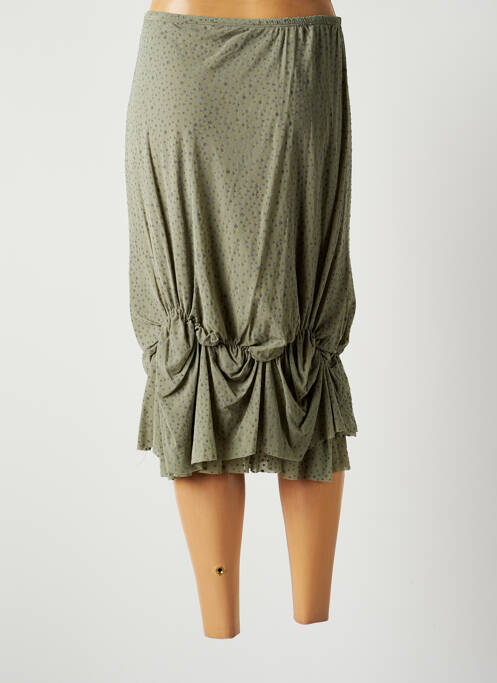 Fustă midi verde LAUREN VIDAL femeie
