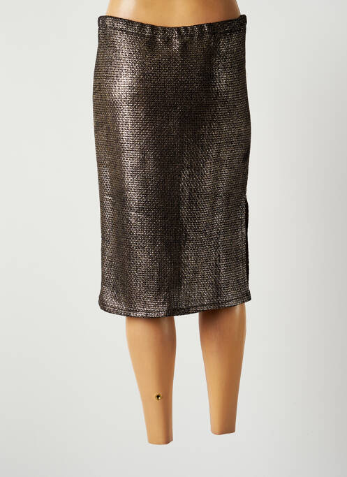 Fustă midi bej LAUREN VIDAL femeie