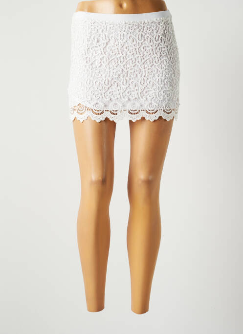 Fustă mini alb LAUREN VIDAL femeie