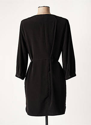 Rochie scurtă mâneci 3/4 mâneci 3/4 negru LAUREN VIDAL femeie
